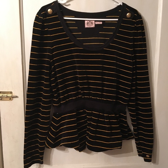 5 for $25 Juicy Couture Striped Sweater - Picture 1 of 8